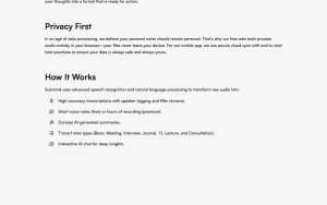 Submind about page — screenshot of the productivity & writing AI tool, 2026-10-02
