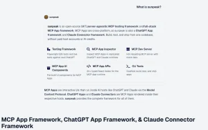 sunpeak homepage — screenshot of the coding AI tool, 2026-10-02