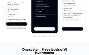 SupaBook pricing page with plans and prices — screenshot of the productivity & writing AI tool, 2026-10-02