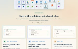 SureThing homepage page homepage screenshot, productivity & writing AI tool