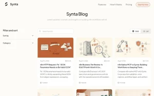 Synta blog — screenshot of the productivity & writing AI tool, 2026-10-02