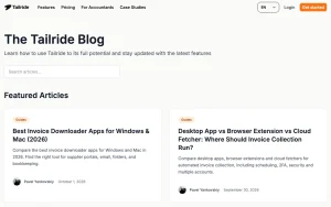 Tailride blog — screenshot of the productivity & writing AI tool, 2026-10-02