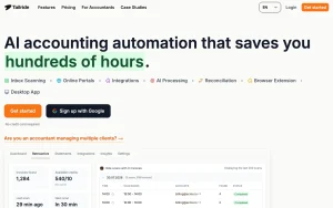 Tailride homepage — screenshot of the productivity & writing AI tool, 2026-10-02