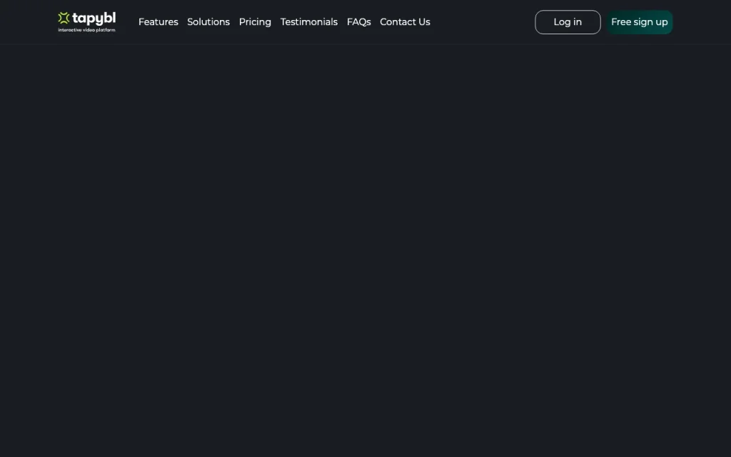 Capture d'écran de la page d'accueil de tapybl, outil d'IA productivité et rédaction