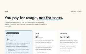 TeamShift pricing page with plans and prices — screenshot of the productivity & writing AI tool, 2026-10-02
