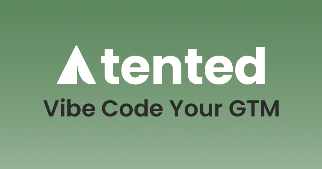 Tented homepage screenshot, productivity & writing AI tool