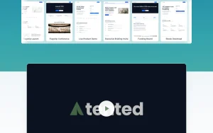 Tented homepage — screenshot of the productivity & writing AI tool, 2026-10-02