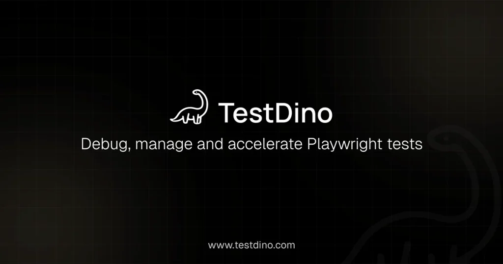 TestDino homepage screenshot, coding AI tool