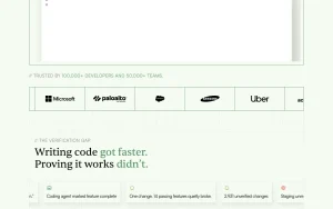 TestSprite homepage — screenshot of the coding AI tool, 2026-10-02