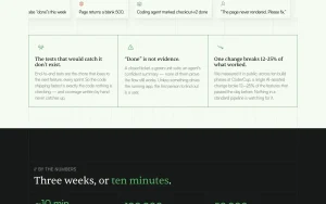 TestSprite homepage — screenshot of the coding AI tool, 2026-10-02
