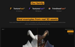 TextureFast homepage — screenshot of the image generation AI tool, 2026-10-02