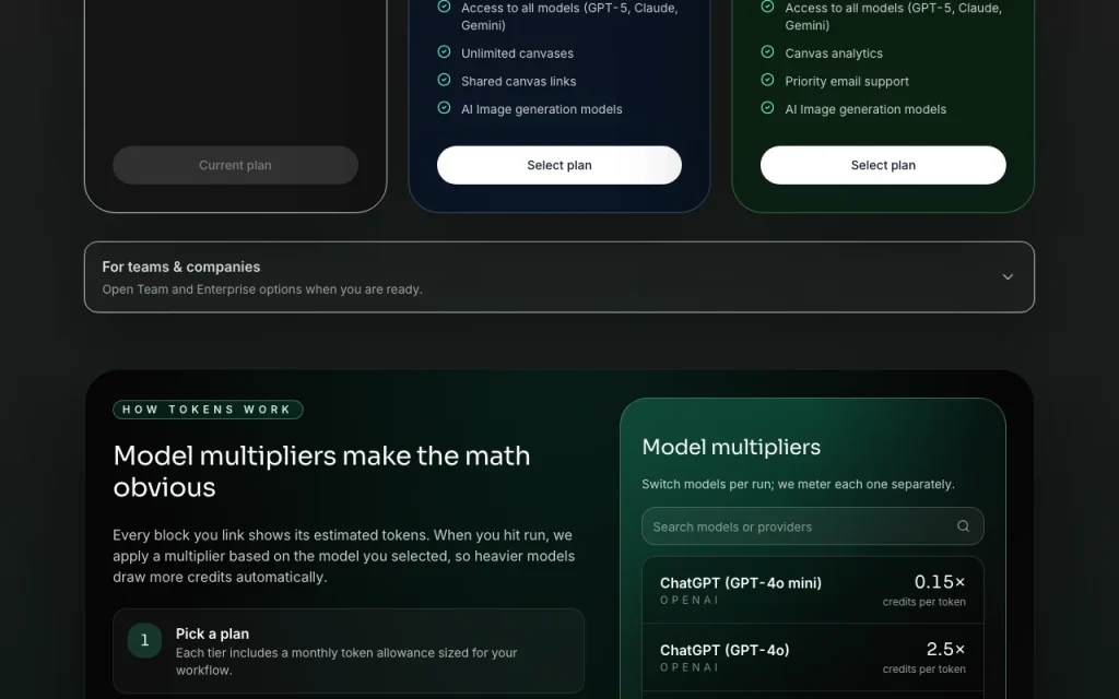 Thread Deck pricing page with plans and prices — screenshot of the productivity & writing AI tool, Oct 2, 2026