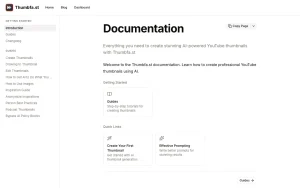 Thumbfa.st documentation — screenshot of the image generation AI tool, 2026-10-02