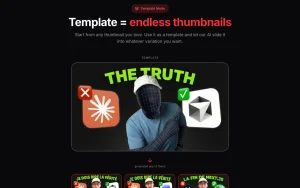Thumbfa.st homepage — screenshot of the image generation AI tool, 2026-10-02