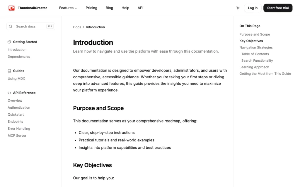 ThumbnailCreator documentation — screenshot of the image generation AI tool, Oct 2, 2026