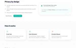 TikTask homepage — screenshot of the productivity & writing AI tool, 2026-10-02