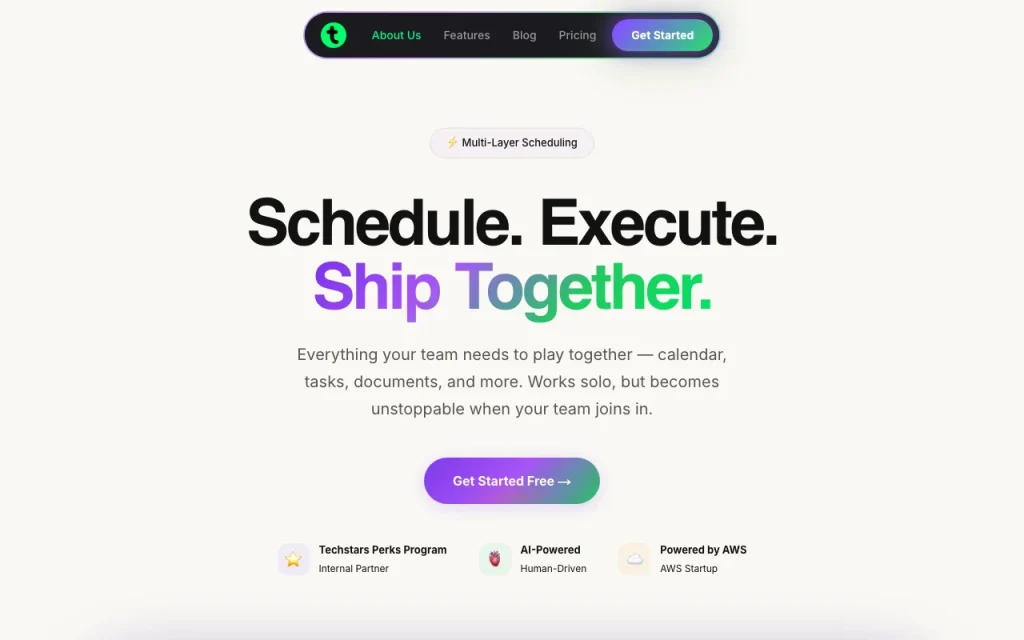 Tindlo Startseite – Screenshot des KI-Tools produktivität & schreiben, Oct 2, 2026