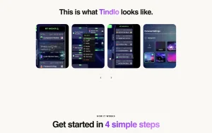 Tindlo homepage — screenshot of the productivity & writing AI tool, 2026-10-02