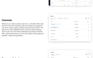 Trackboxx features page — screenshot of the research & search AI tool, 2026-10-02