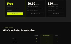 TukiAI pricing page with plans and prices — screenshot of the productivity & writing AI tool, 2026-10-02