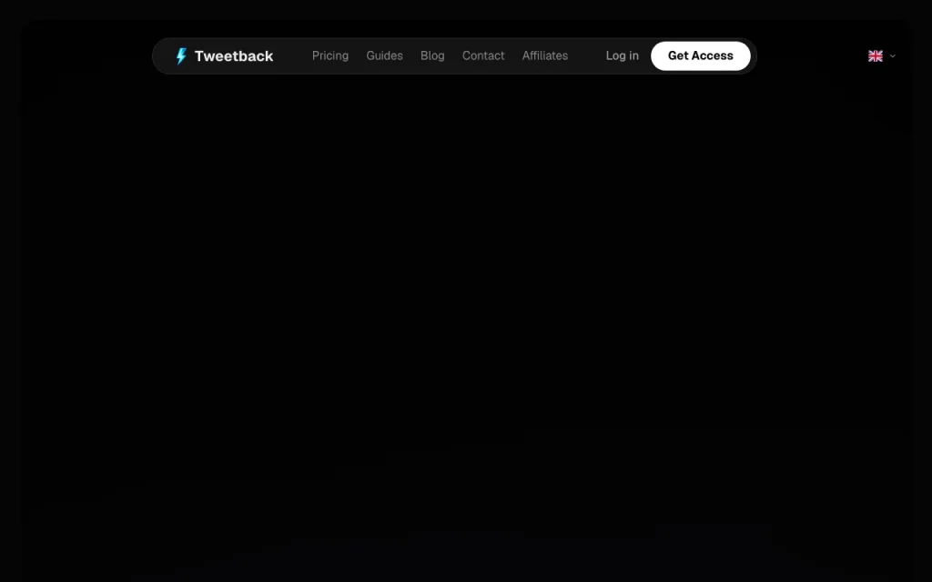 Tweetback Startseite – Screenshot des KI-Tools produktivität & schreiben, Oct 2, 2026
