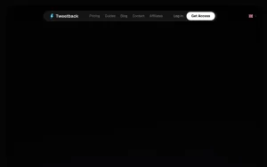 Tweetback homepage — screenshot of the productivity & writing AI tool, 2026-10-02