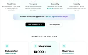 Uplizd homepage page homepage screenshot, coding AI tool