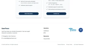 UserTrace pricing page with plans and prices — screenshot of the coding AI tool, 2026-10-02