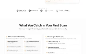 UTMGuard homepage — screenshot of the productivity & writing AI tool, 2026-10-02
