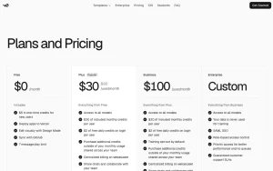 v0 pricing page with plans and prices — screenshot of the coding AI tool, 2026-10-31