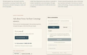 Vavus AI homepage page homepage screenshot, productivity & writing AI tool
