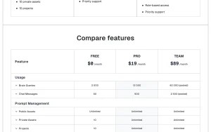 Versuno (memloom) pricing page with plans and prices — screenshot of the coding AI tool, 2026-10-02