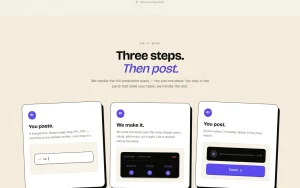 Vibeknow homepage page homepage screenshot, video AI tool
