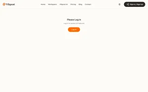 Vibpost features page — screenshot of the productivity & writing AI tool, 2026-10-02