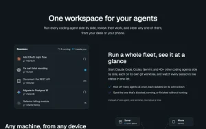 Vicoa homepage — screenshot of the coding AI tool, 2026-10-02