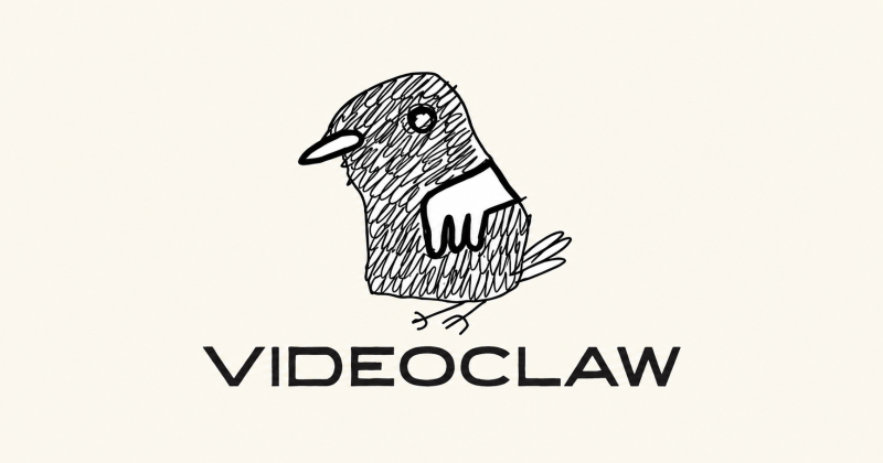Videoclaw homepage screenshot, video AI tool