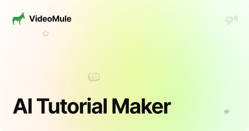 VideoMule homepage screenshot, video AI tool