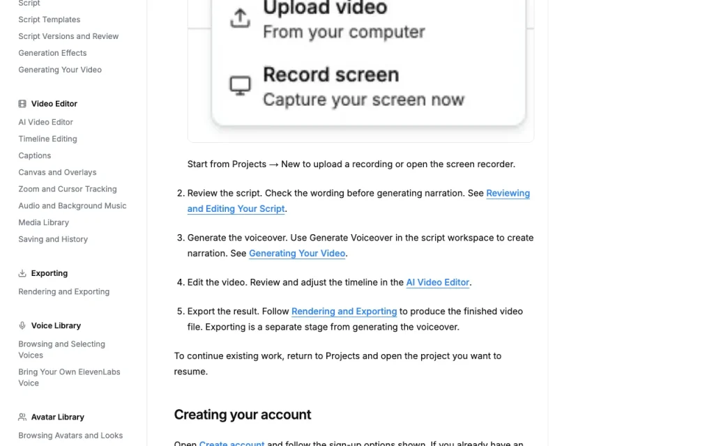 VideoMule documentation — screenshot of the video AI tool, Oct 2, 2026