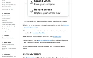 VideoMule documentation — screenshot of the video AI tool, 2026-10-02