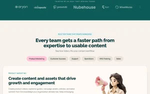 Vidocu homepage — screenshot of the video AI tool, 2026-10-02
