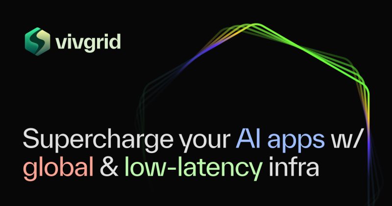 Vivgrid homepage screenshot, coding AI tool
