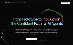 Vivgrid homepage page homepage screenshot, coding AI tool