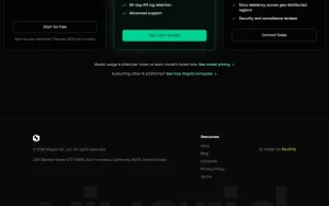 Vivgrid pricing page homepage screenshot, coding AI tool