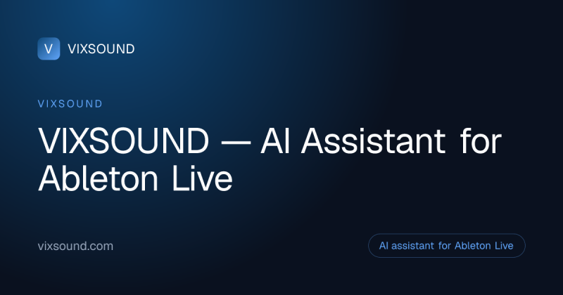 VIXSOUND homepage screenshot, audio & voice AI tool