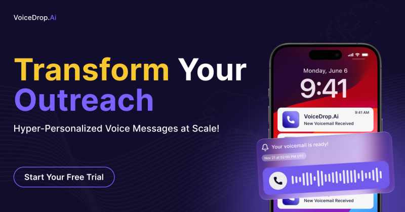 VoiceDrop homepage screenshot, audio & voice AI tool