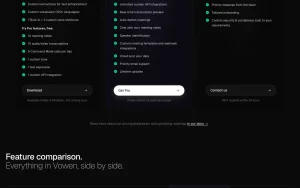 Vowen pricing page with plans and prices — screenshot of the audio & voice AI tool, 2026-10-02