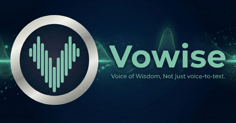 Vowise captura de tela da página inicial, ferramenta de IA produtividade & escrita