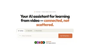Vunote homepage — screenshot of the productivity & writing AI tool, 2026-10-01
