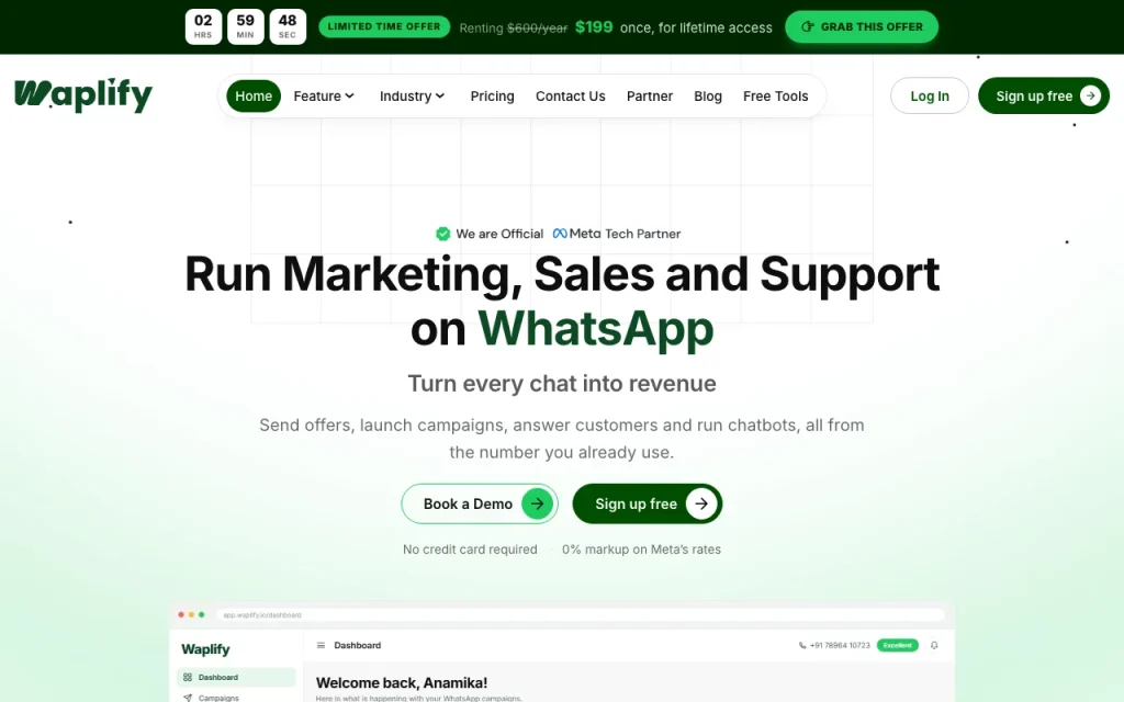 Waplify Startseite – Screenshot des KI-Tools produktivität & schreiben, Oct 2, 2026
