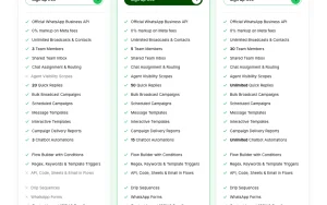 Waplify pricing page with plans and prices — screenshot of the productivity & writing AI tool, 2026-10-02